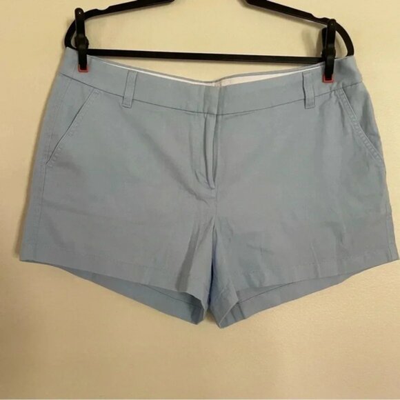 J. Crew Pants - J. Crew Preppy Light Blue Classic 100% Cotton Summer Shorts Women’s Size 14